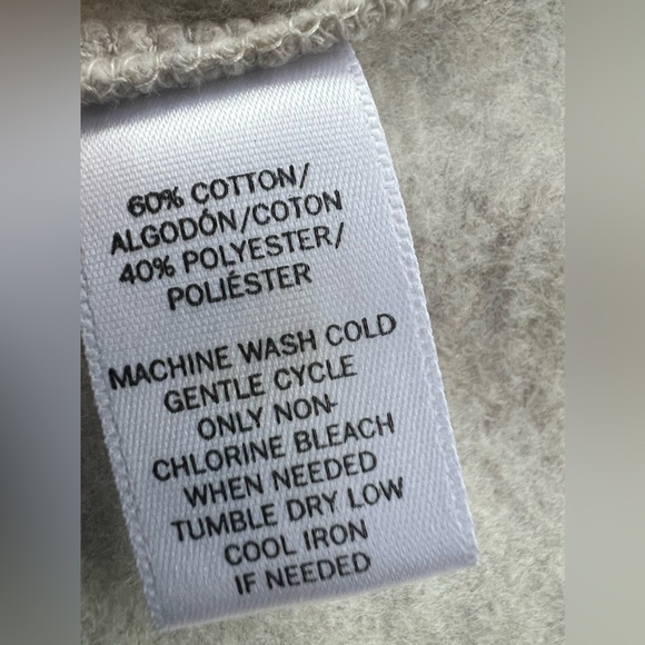 NWT LOFT Open Sweatshirt M Heather Gray - Picture 5 of 6